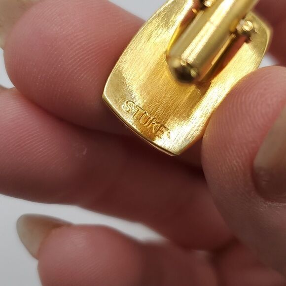 Trans-Australia Airlines | Vintage Kangaroo Stokes Cufflinks - Picture 6 of 6